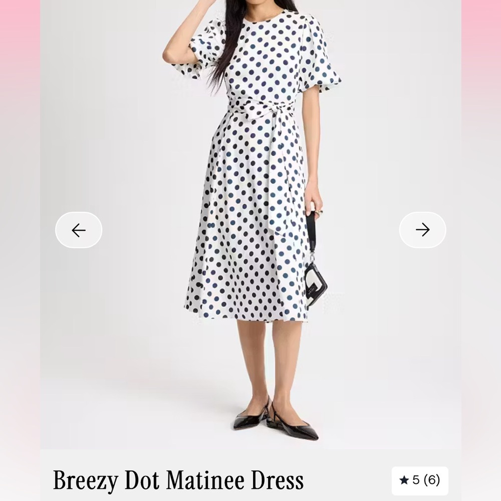 Kate Spade breezy dot matinee dress